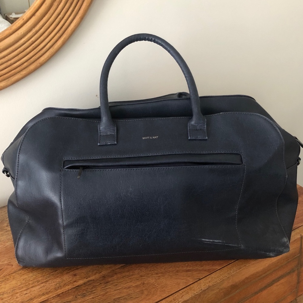Matt & Nat Navy Weekender